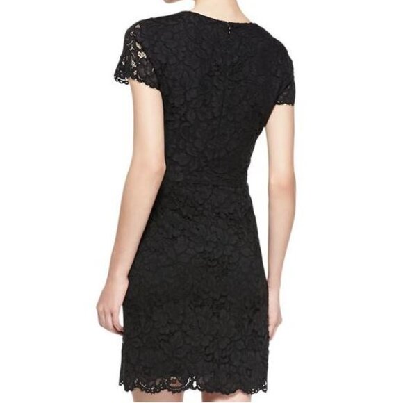 NWT!! DKNY, Stunning black short sleeve lace sheath dress - Picture 6 of 16